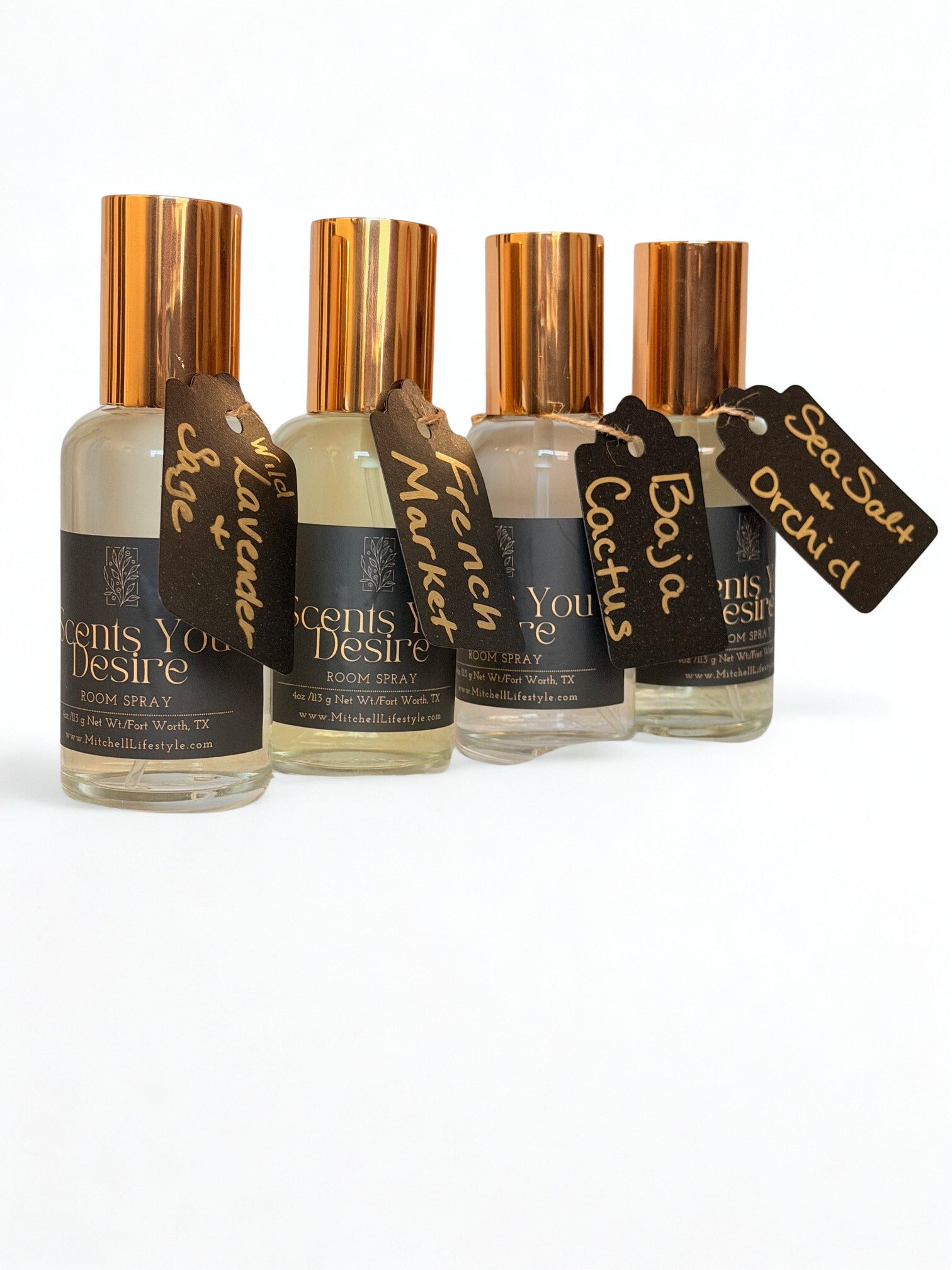 Luxury room sprays collection by Scents You Desire in a modern interior
