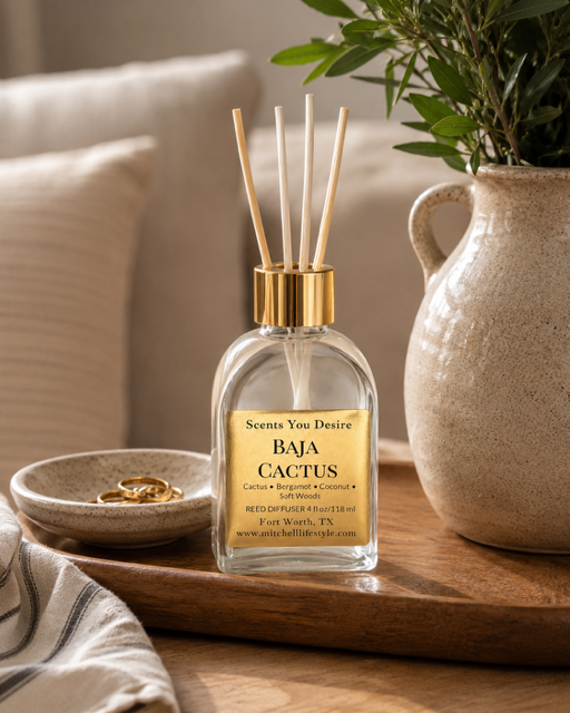 Baja Cactus Reed Diffuser | 4 oz - Scents You Desire