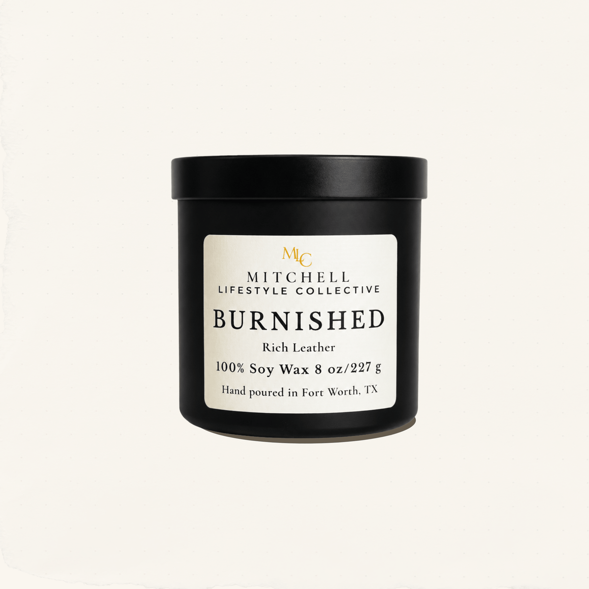 Burnished Soy Candle | Rich Leather