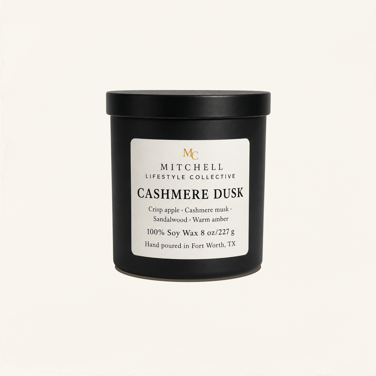 Cashmere Dusk Soy Candle | Cashmere & Crisp Apple