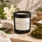 Coastal Linen Soy Candle | Sea Salt & Fresh Linen