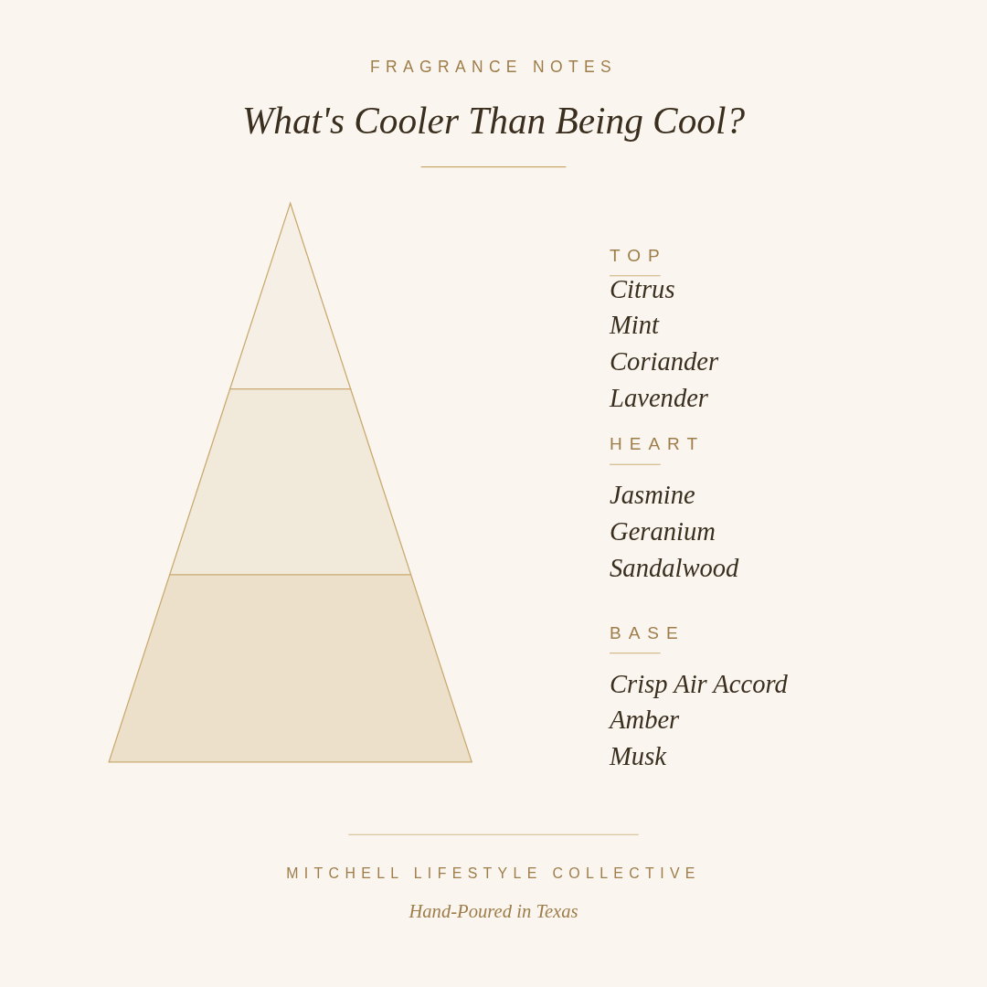 What's Cooler Than Being Cool? Soy Candle | 8.5 oz | Coach's Candles