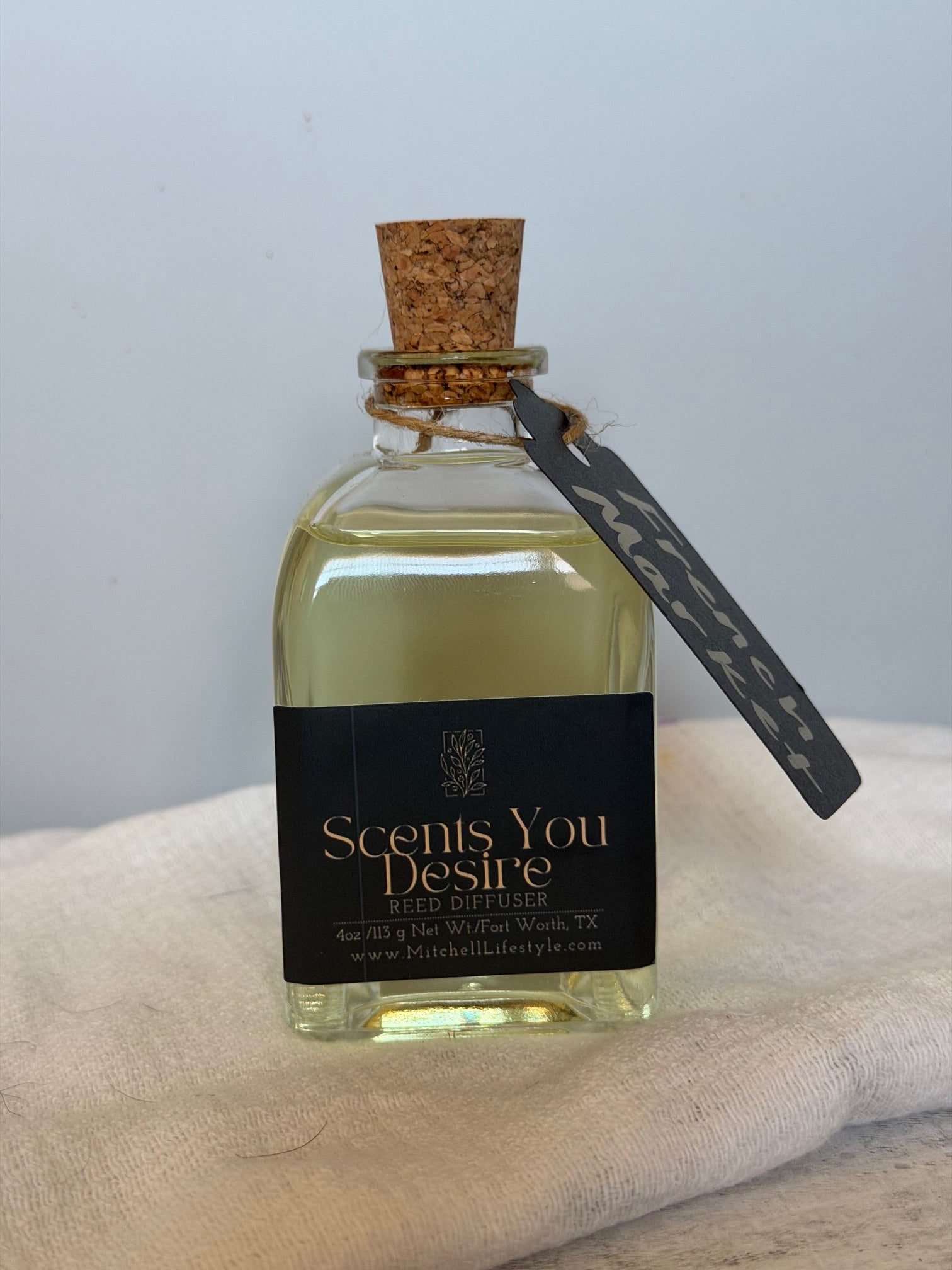 French Market luxury reed diffuser by Scents You Desire with elegant floral styling