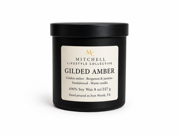 Gilded Amber Soy Candle