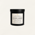 Gilded Amber Soy Candle | Warm Amber & Woods