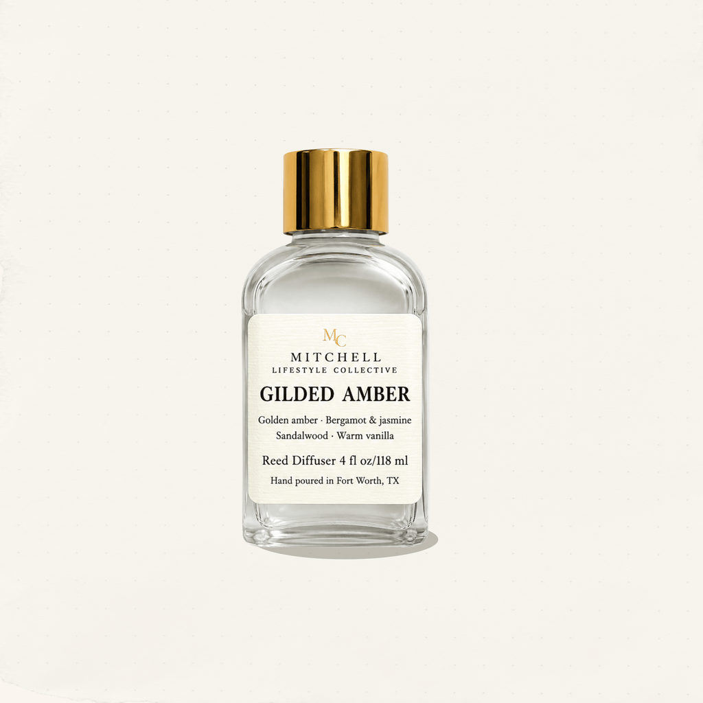 Gilded Amber Reed Diffuser | Warm Amber & Woods