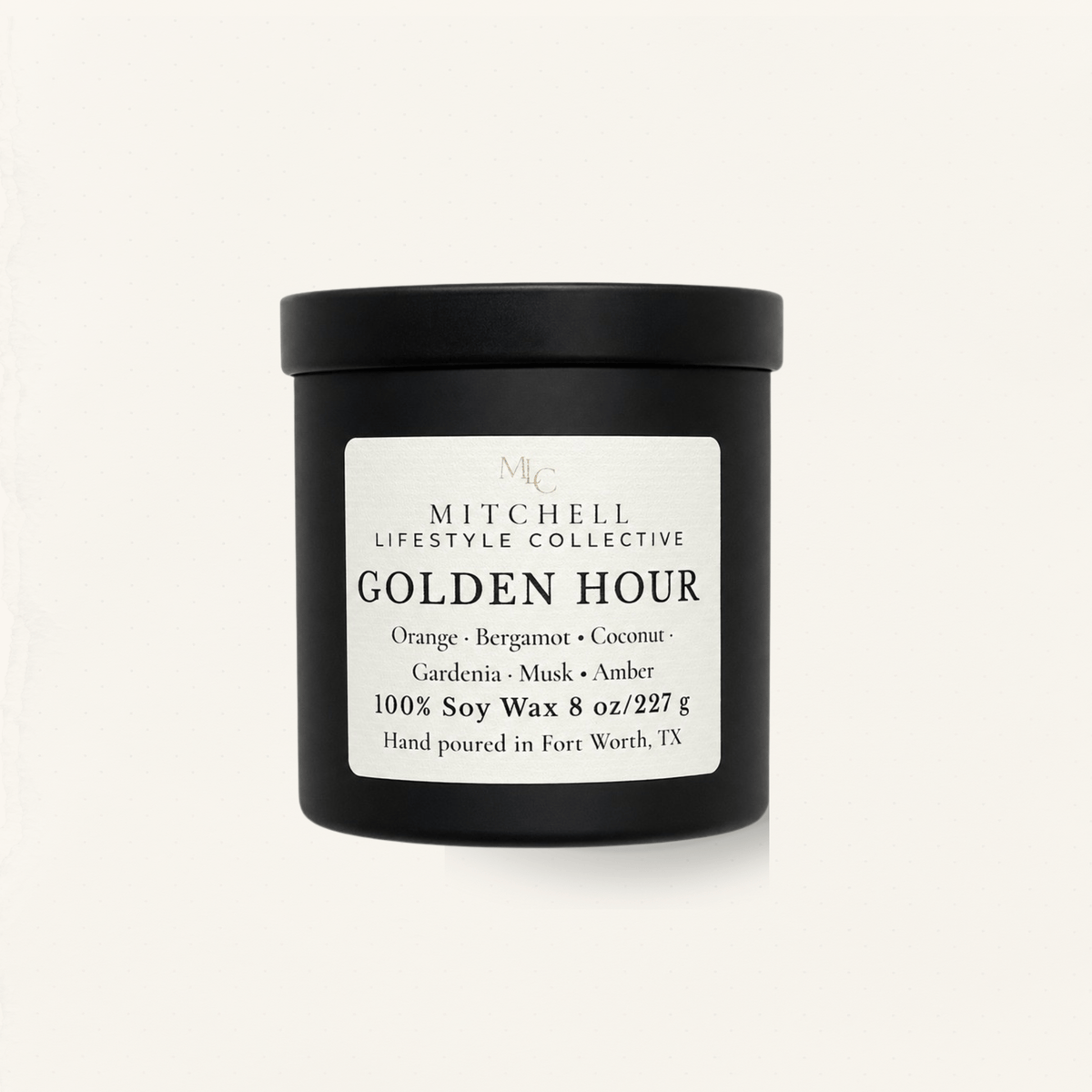 Golden Hour Soy Candle | Citrus, Coconut & Warm Vanilla