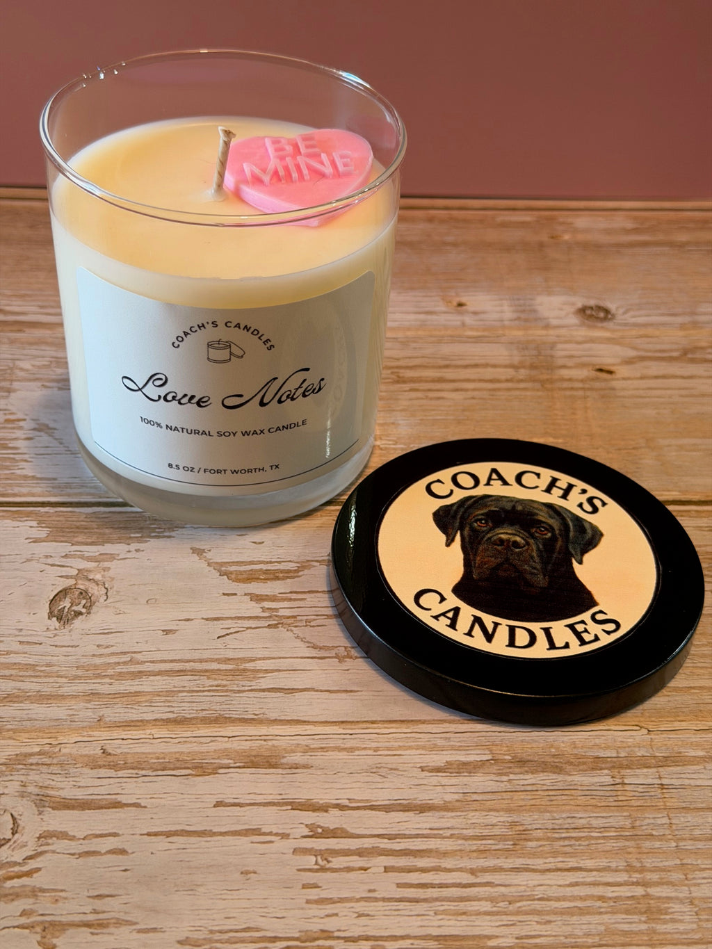 Love Notes Soy Candle| 8.5 oz - Coach's Candles