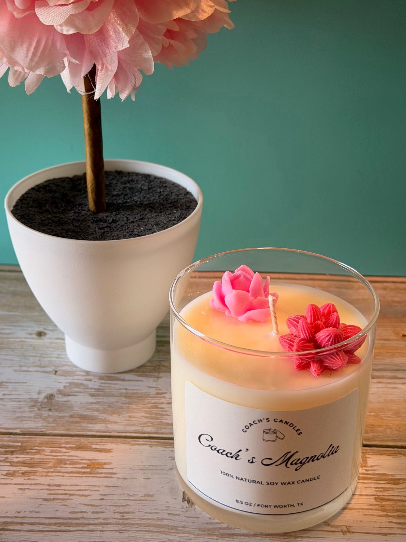 Coach's Magnolia Soy Candle | 8.5 oz - Coach's Candle