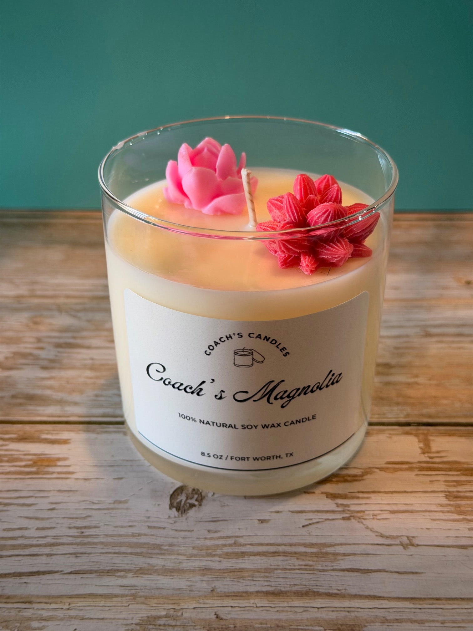 Coach's Magnolia Soy Candle | 8.5 oz - Coach's Candle