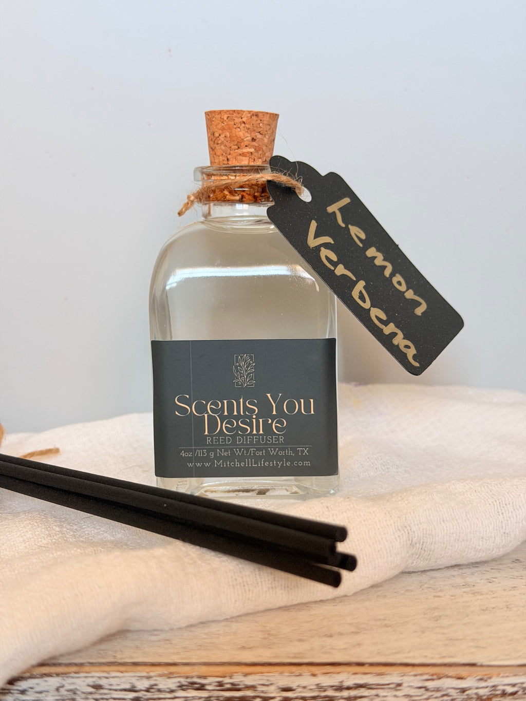 Lemon Verbena Reed Diffuser | 4 oz - Scents You Desire