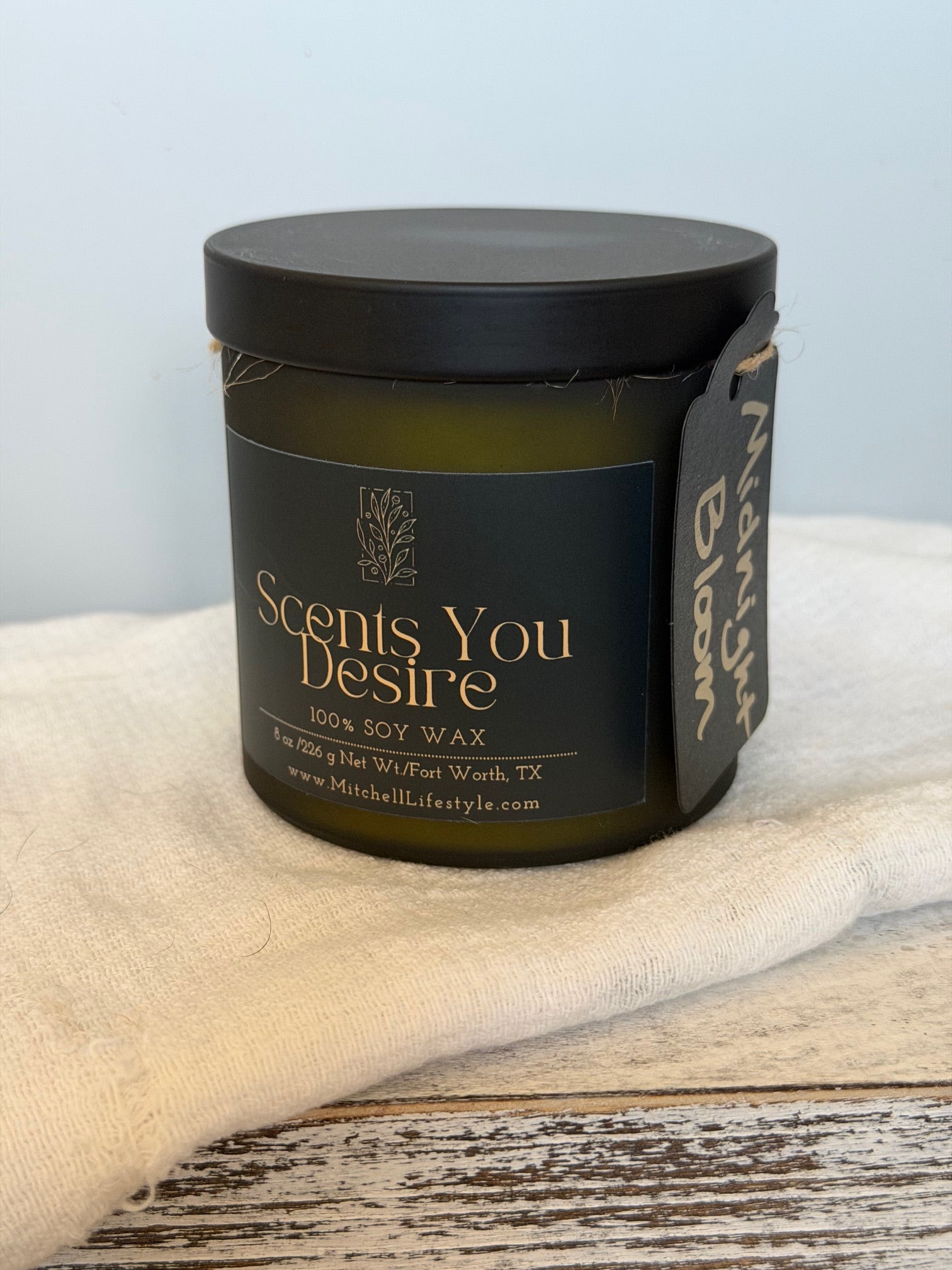 Midnight Bloom Luxury Soy Candle| 8 oz - Scents You Desire