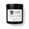 Mahogany Teakwood Soy Candle | 8.5 oz | Coach's Candles