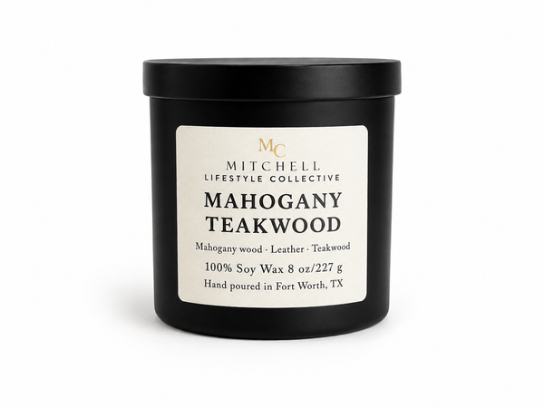 Mahogany Teakwood Soy Candle