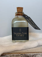 Midnight Bloom luxury reed diffuser by Scents You Desire in a moody, elegant setting