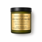 Sea Salt and Orchid Luxury Soy Candle| 8 oz - Scents You Desire
