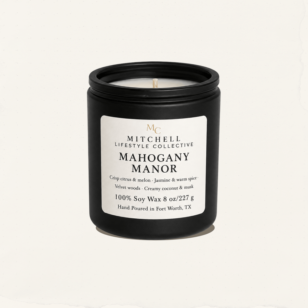 Mahogany Manor Soy Candle | Warm Woods & Musk