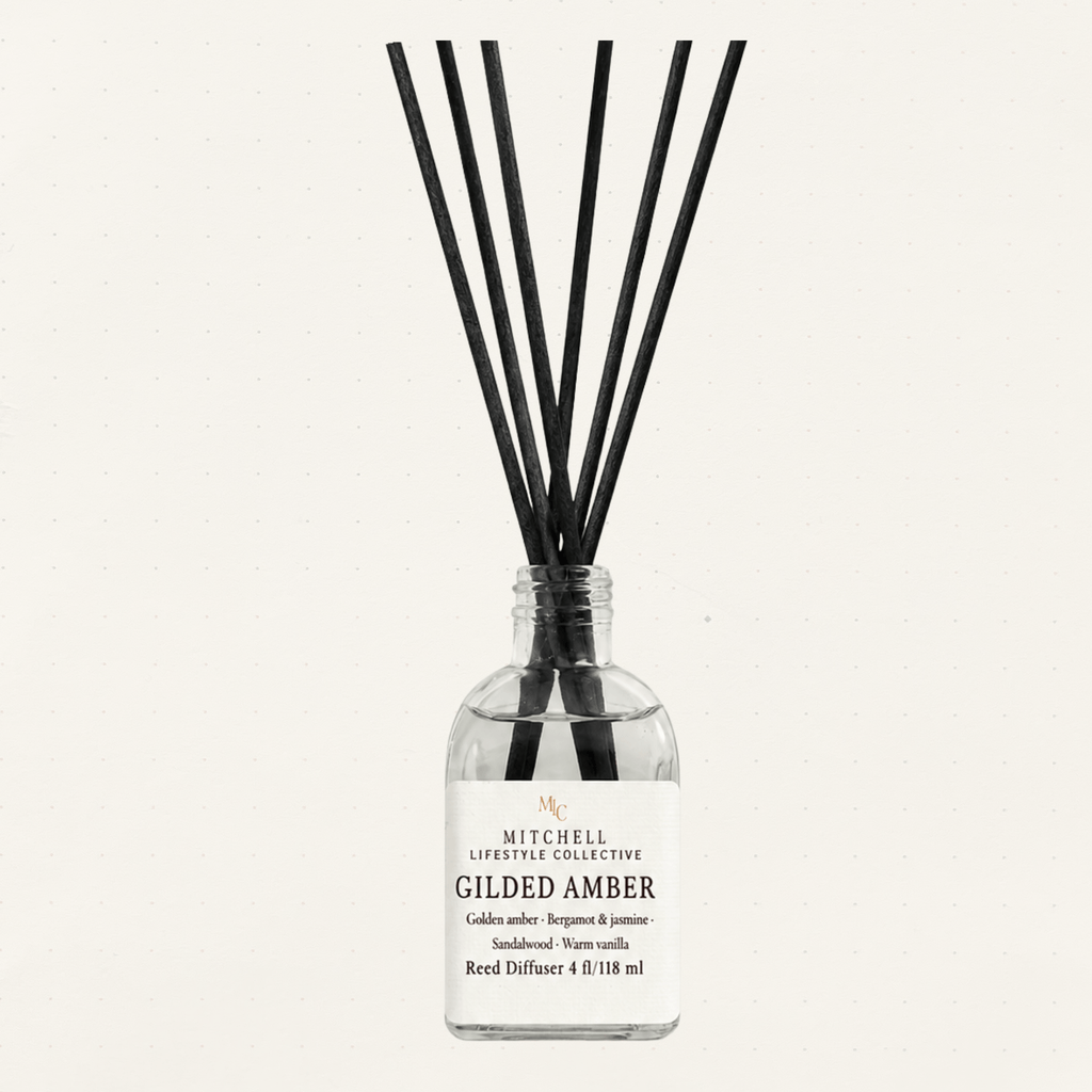Gilded Amber Reed Diffuser | Warm Amber & Woods