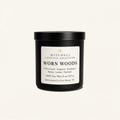 Worn Woods Soy Candle | Leather & Green Woods