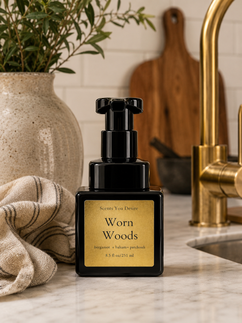 Worn Woods Foaming Hand Soap | Woodsy Luxury Hand Soap