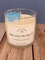 Cool Water type scented soy candle by Coach's Candles with fresh aquatic fragrance